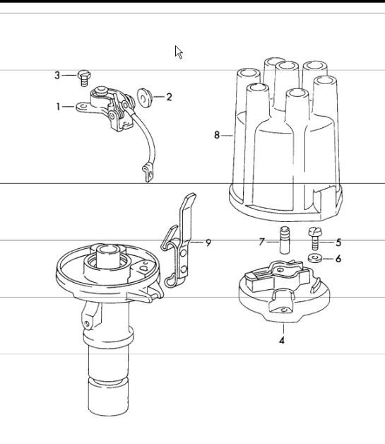 Diagram 901-15 Porsche 944 2.5L 8V 1982-87 