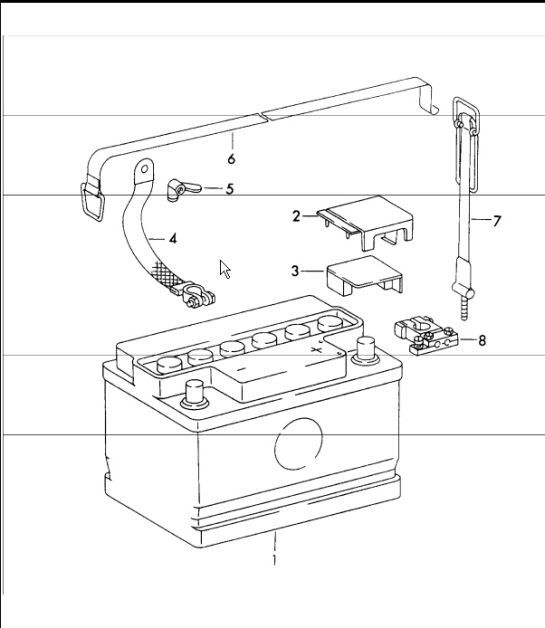 Diagram 902-00 Porsche 968 (1992-1995) Équipement électrique