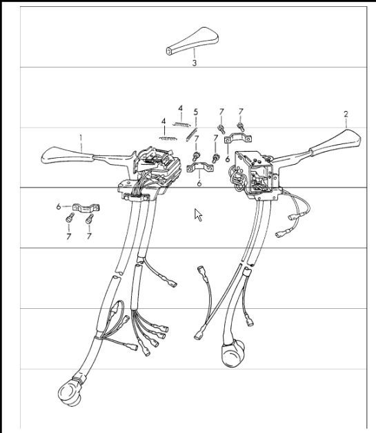 Diagram 903-20 Porsche 911 & 912 (1965-1989) Electrical equipment