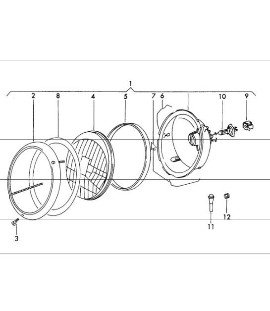 Diagram 905-05 Porsche 993 (911) (1994-1998) Équipement électrique