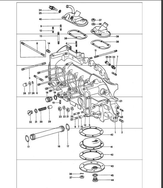 Diagram 101-05 Porsche Macan (95B) MK1 (2014-2018) Moteur