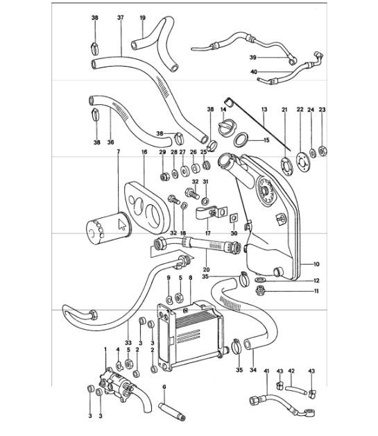 Diagram 104-00 Porsche 964 (911) C4 1989-93 Motor