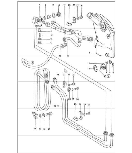 Diagram 104-05 Porsche Macan Turbo 2.9L V6 440马力 