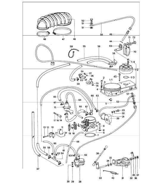 Diagram 107-00 Porsche Macan (95B) MK1 (2014-2018) Moteur