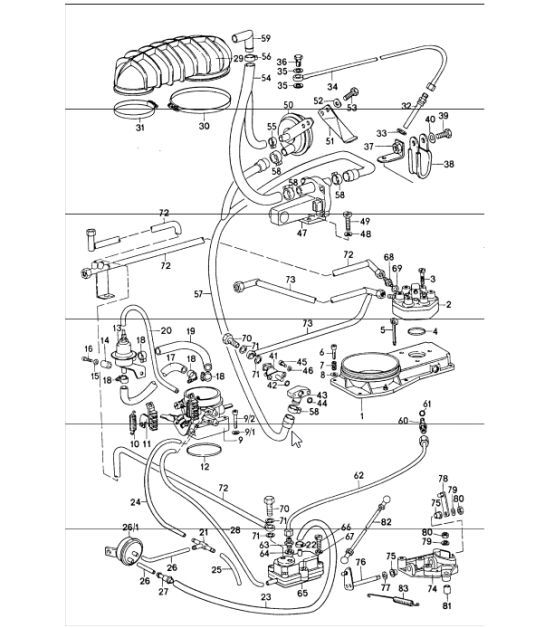 Diagram 107-05 Porsche 991 (911) MK2 2016-2019 Moteur