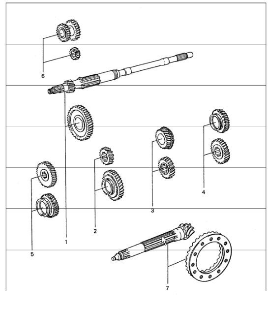 Diagram 303-10 Porsche 997 MK1 GT3 / GT3 RS 2007-09 Transmission