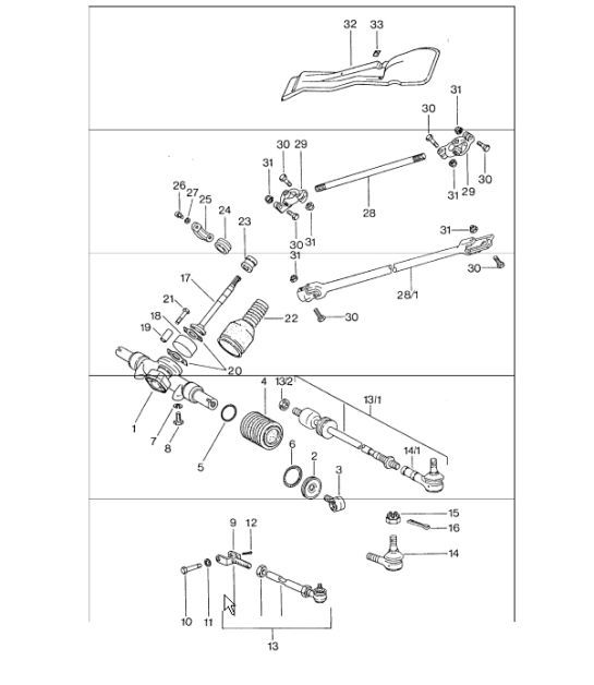 Diagram 403-00 Porsche 997 MK1 GT3 / GT3 RS 2007-09 Front Axle, Steering 