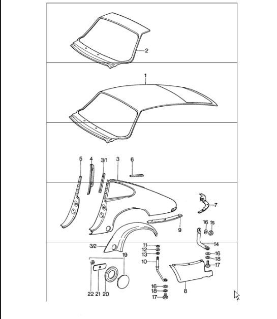 Diagram 801-35 Porsche 918 Spyder 2014-2015 
