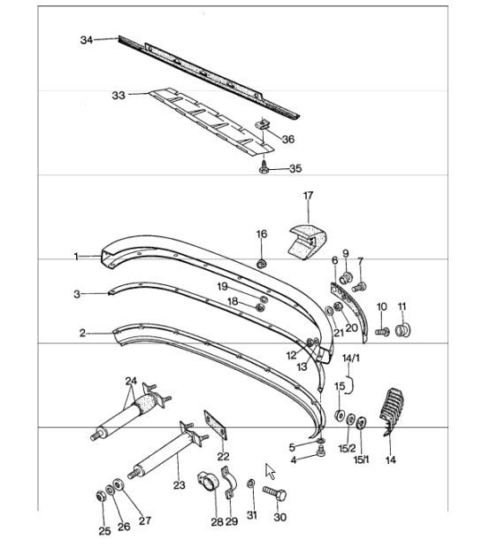 Diagram 802-05 Porsche Macan (95B) MK1 (2014-2018) Carrozzeria