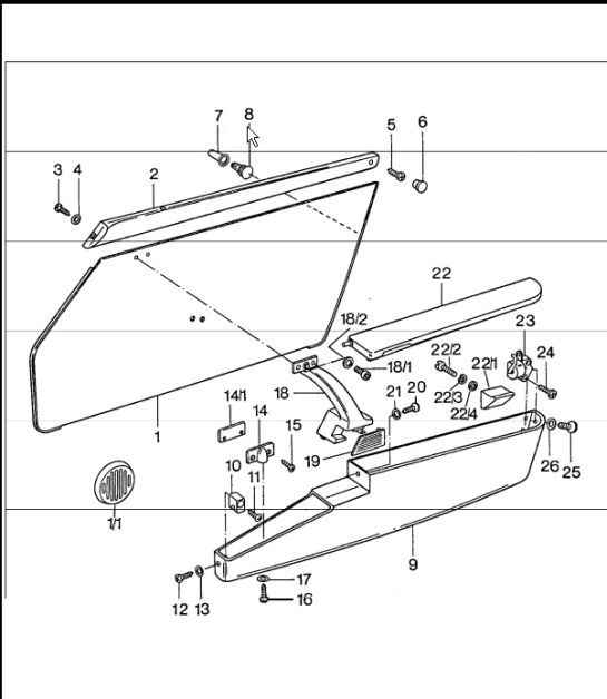 Diagram 807-10 Porsche 993 (911) C4S 1994-97 Carrozzeria