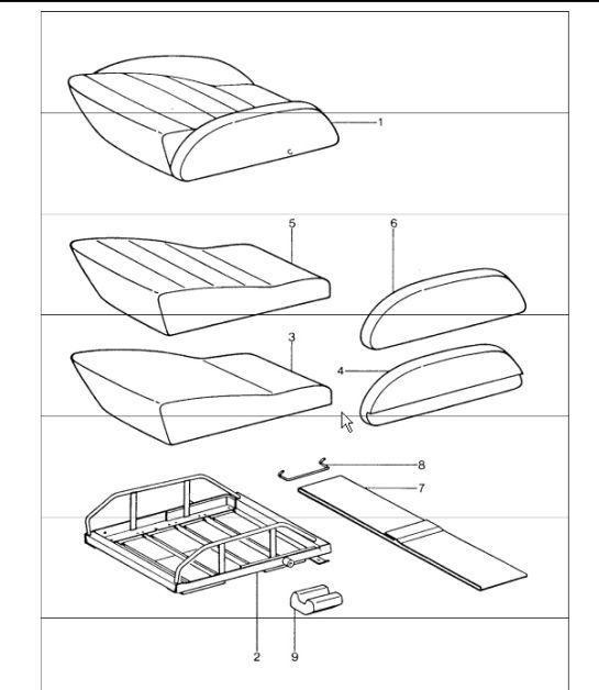 Diagram 808-20 Porsche 911 & 912 (1965-1989) Carrosserie