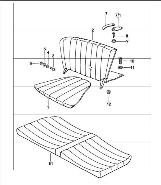 Diagram 808-30 Porsche 911 & 912 (1965-1989) Carrosserie