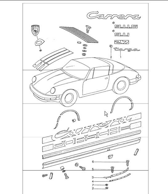 Diagram 810-05 Porsche Boxster Spyder 3.8L 2016 Body