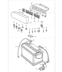 Battery mounting plate 911 1974-77
