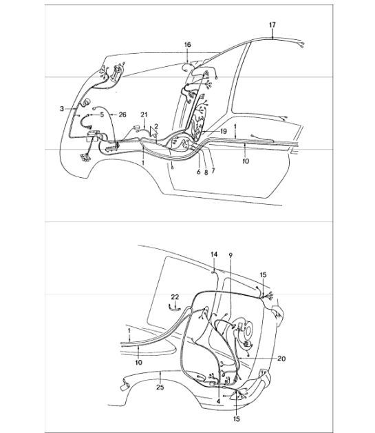 Diagram 902-20 Porsche Macan (95B) MK1 (2014-2018) Materiale elettrico