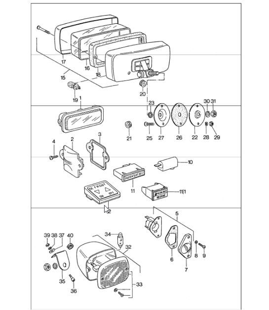 Diagram 905-10 Porsche Cayman 987C / 981C (2005-2016) Elektrische Ausrüstung