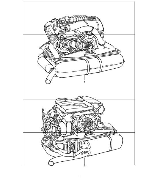 Diagram 101-00 Porsche Cayenne 92A (958) 2010-2017 Engine