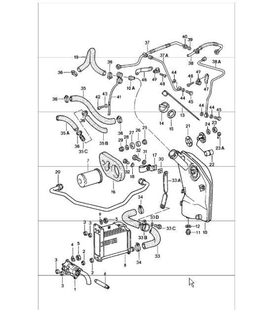 Diagram 104-00 Porsche Cayenne Turbo 4.5L 2003>> Motor