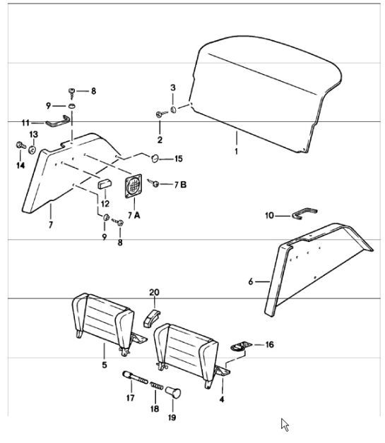 Diagram 807-07 Porsche Cayman 2.7L 987C 2006-08 Carrosserie