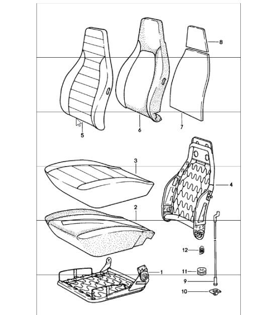 Diagram 808-05 Porsche 997 MKII GT2 RS 2011-13 Carrosserie