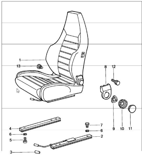 Diagram 808-25 Porsche 997 (911) MK1 2005-2008 Carrozzeria