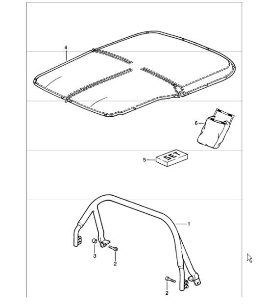 Diagram 811-11 Porsche 944S 2.5L 16V 1987-88 