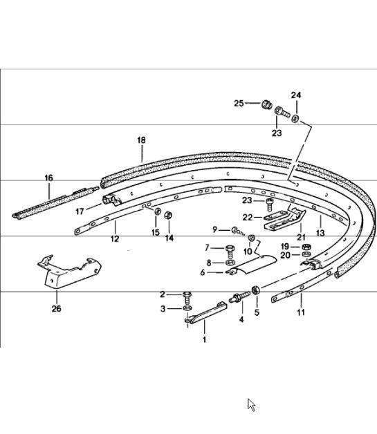 Diagram 811-13 Porsche 911 & 912 (1965-1989)  车身