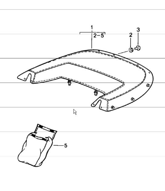 Diagram 811-16 Porsche Cayman 2.7L 987C 2006-08 Karosserie