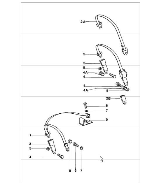 Diagram 812-05 Porsche 911 & 912 (1965-1989) Carrosserie