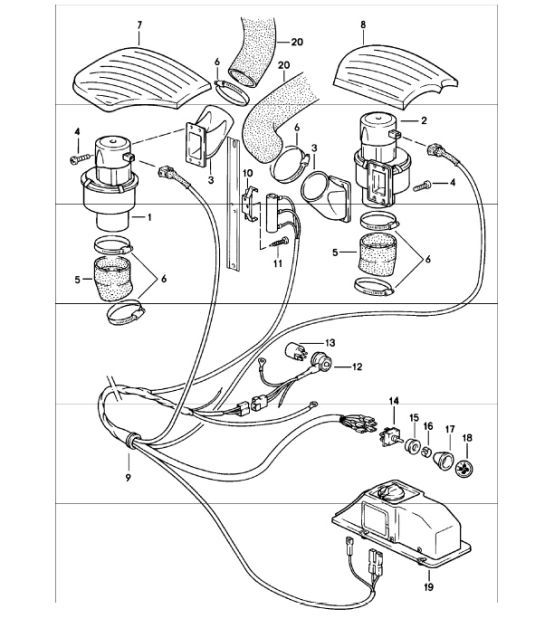 Diagram 813-02 Porsche 356 (1950-1965) Carrozzeria