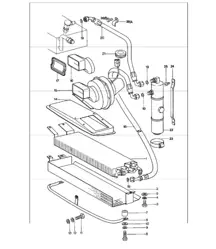 condenser refrigerant line accessories and others front 911 1978-83