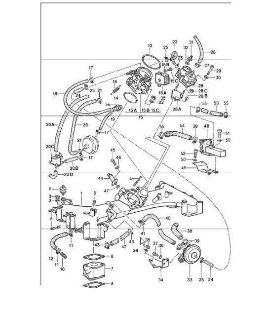 Diagram 107-20 Porsche 968 (1992-1995) Motor