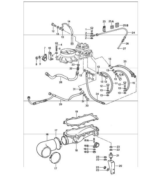 Diagram 107-35 Porsche 9J1.1 Taycan 4S 2020-24 