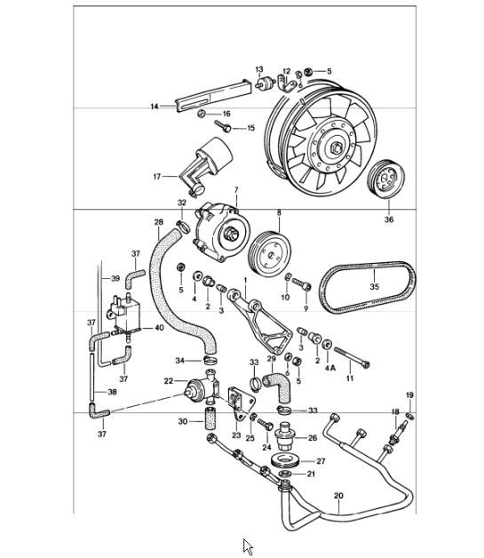 Diagram 108-00 Porsche Boxster 718 (982) 2017>> Engine