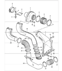 Additional blower 911 CARRERA 930.20/21/26 1984-86