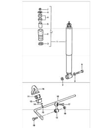vibration damper stabiliser 911 1984-86