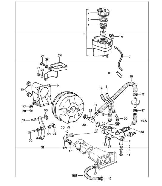 Diagram 604-00 Porsche Macan (95B) MK1 (2014-2018) Roues, Freins