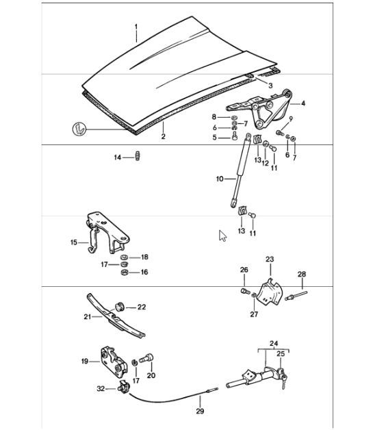 Diagram 803-00 Porsche 9J1.1 Taycan 4S 2020-24 