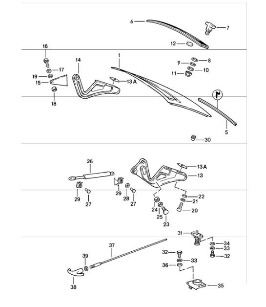 Diagram 803-05 Porsche 918 Spyder 2014-2015 