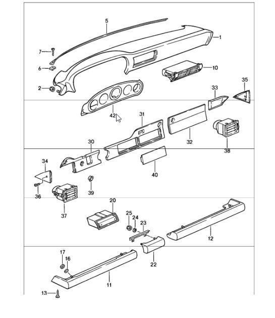 Diagram 809-01 Porsche 997 MKII Carrera C2 3.6L 2009-12 Carrozzeria