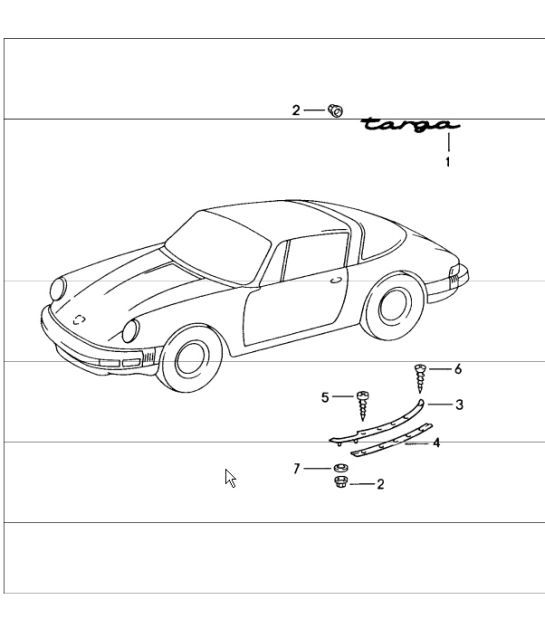 Diagram 810-05 Porsche 911 & 912 (1965-1989) Carrosserie