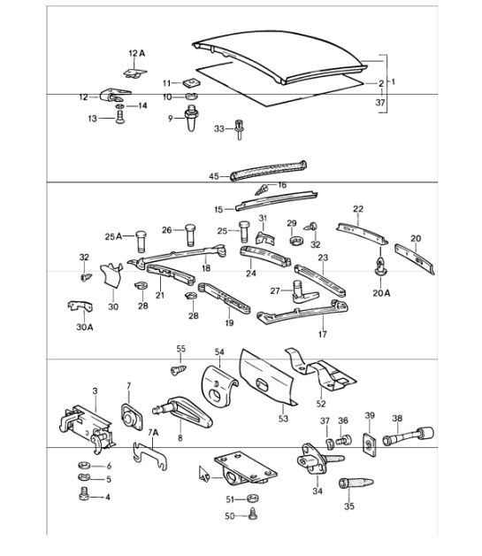 Diagram 811-05 Porsche Macan (95B) MK1 (2014-2018) Karosserie