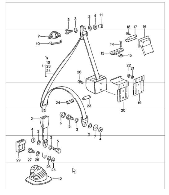 Diagram 812-00 Porsche 992.2 GT3 2025>> 