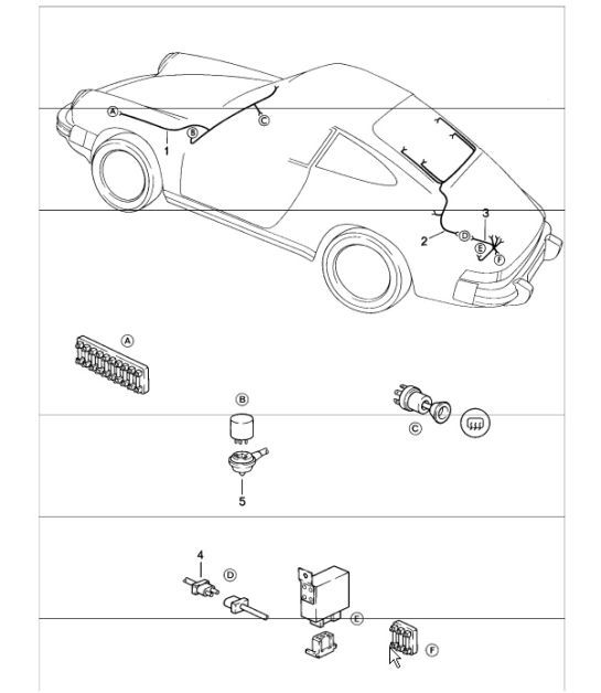 Diagram 902-16 Porsche 997 MKII GT2 RS 2011-13 Équipement électrique