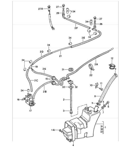 Diagram 904-10 Porsche Macan (95B) MK1 (2014-2018) 电子设备