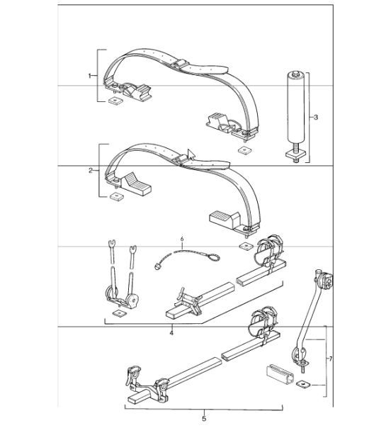 Diagram 002-06 Porsche 997 MK1 GT3 / GT3 RS 2007-09 Accessories & others 