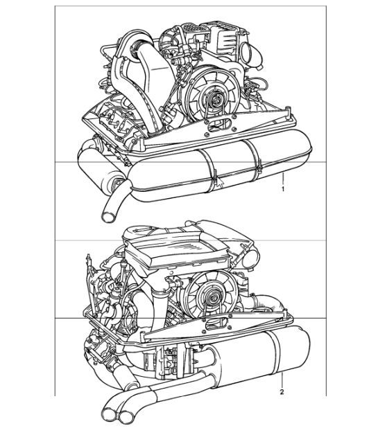 Diagram 101-00 Porsche 911 1987-1989 3.2L G50 Motor