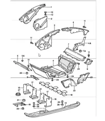 air duct engine cover 911 1987-89