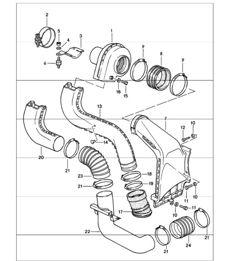 ventilador adicional 911 CARRERA 930.20/25/26 1987-89