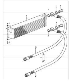 Sondermodell Flatnose Design Ölkühler Mitte 911 TURBO M506 ab 1988